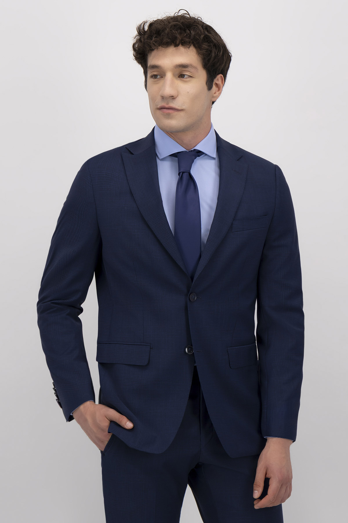 Traje Fresco Di Lana Slim