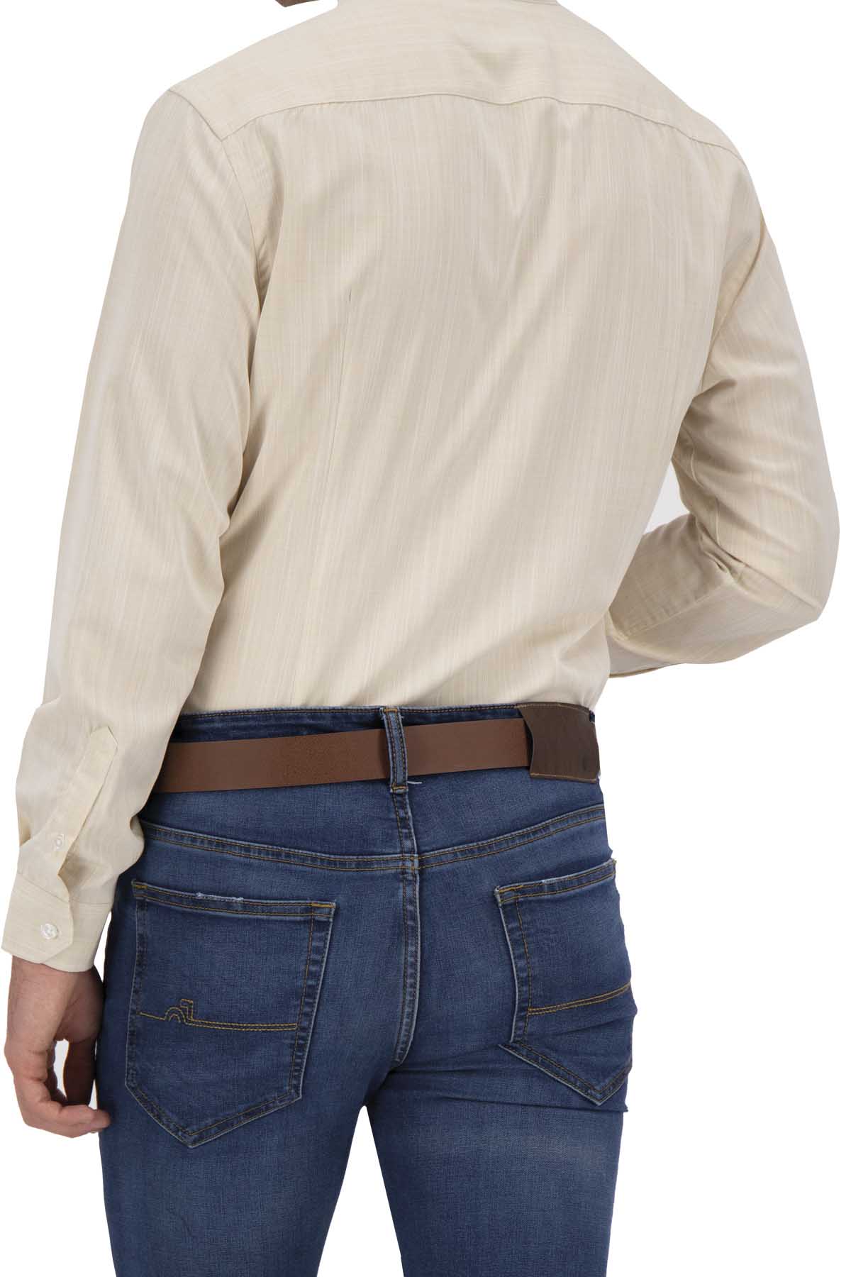 CAMISA CASUAL BEIGE SLIM FIT LMENTAL image number 3