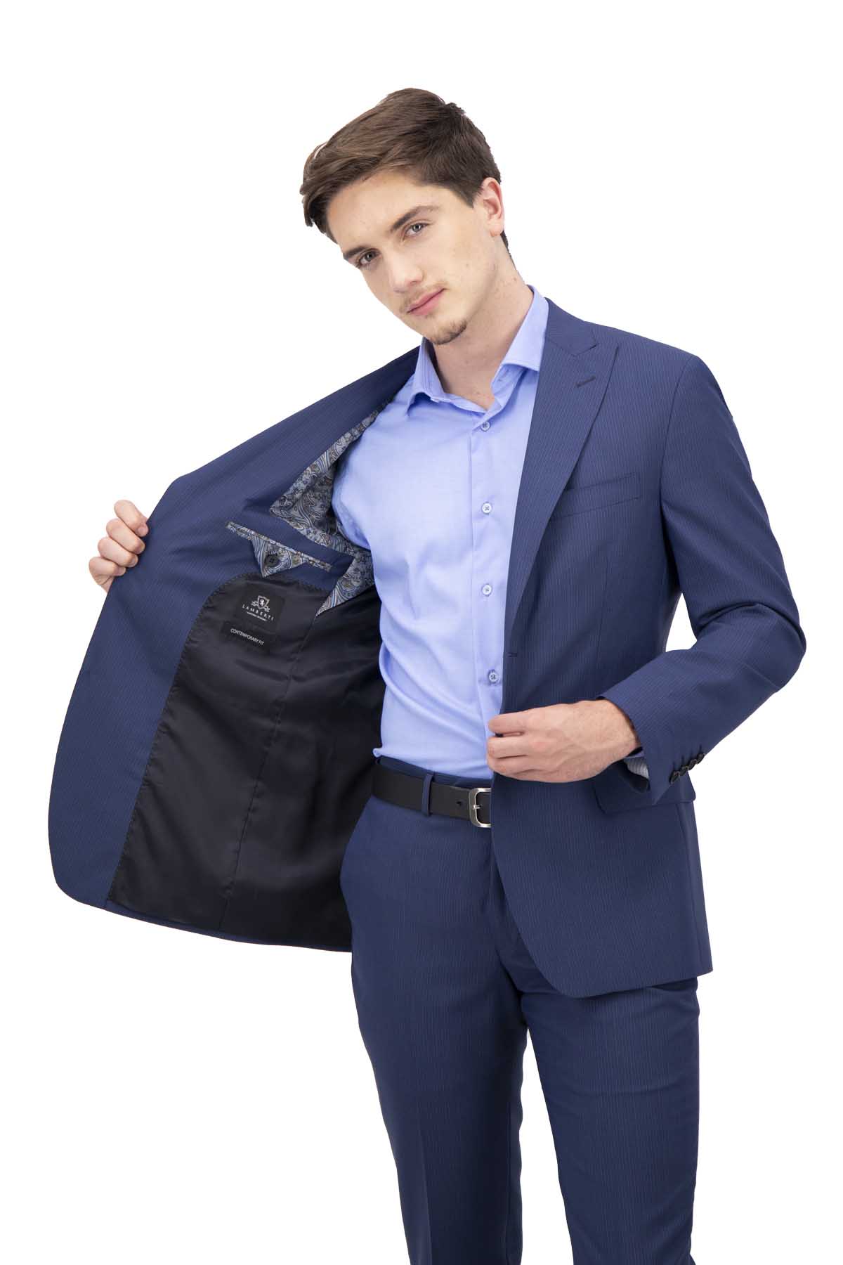 TRAJE AZUL IMPERIAL CONTEMPORARY FIT LAMBERTI image number 2
