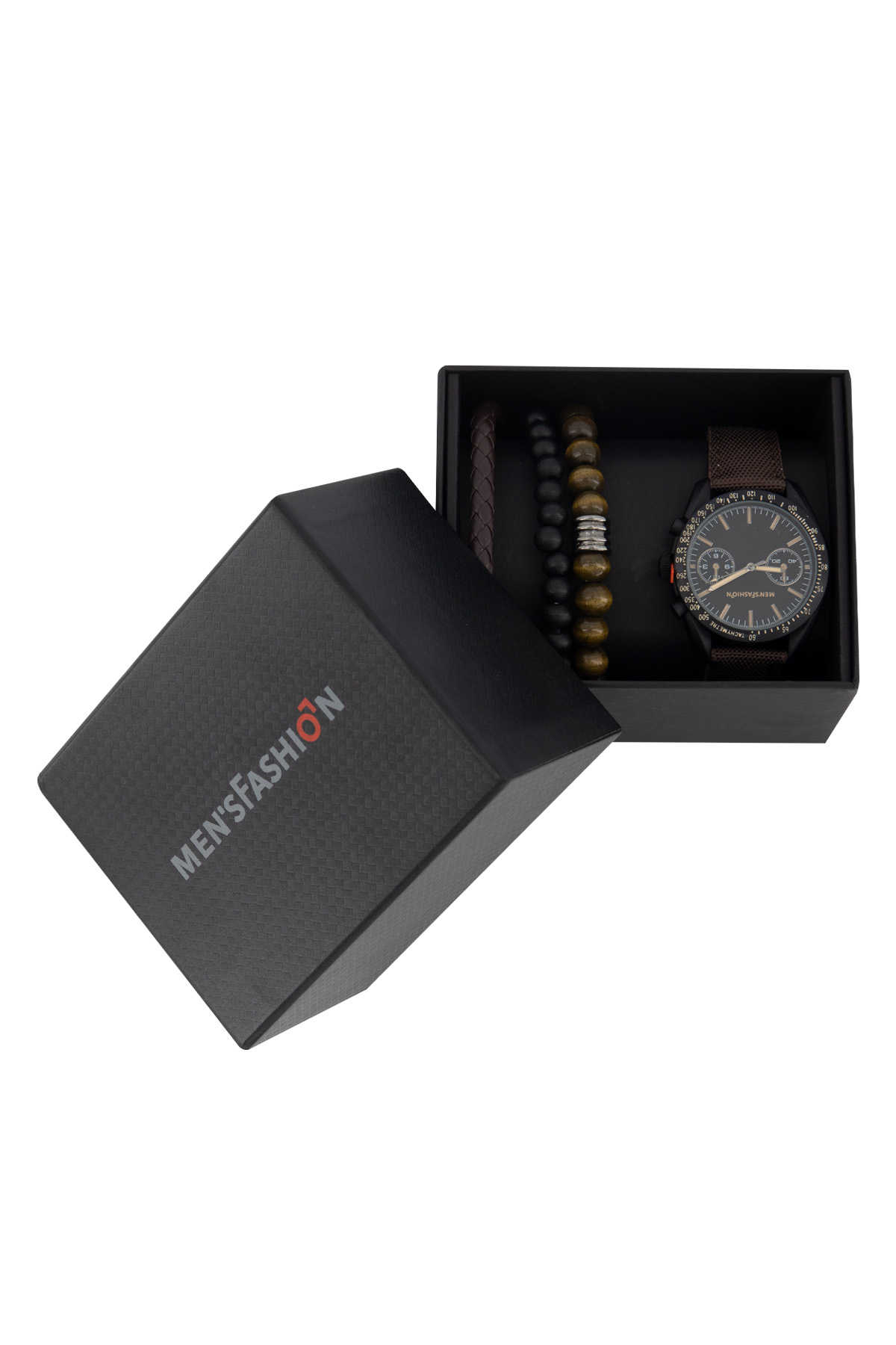 KIT RELOJ COLOR CAFÉ MENS FASHION image number 0