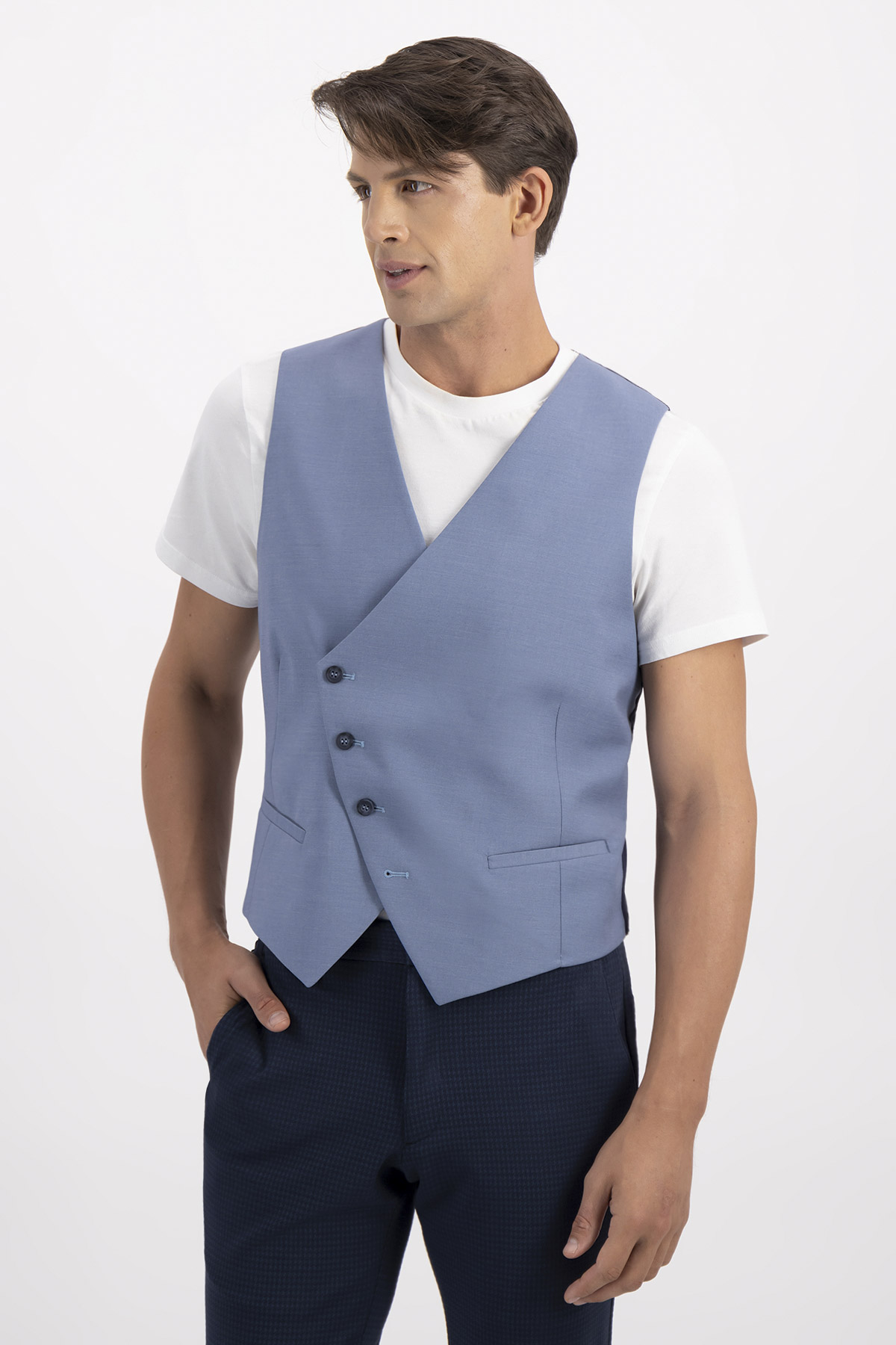 CHALECO FORMAL BAMBOO FIBER SLIM FIT LMENTAL