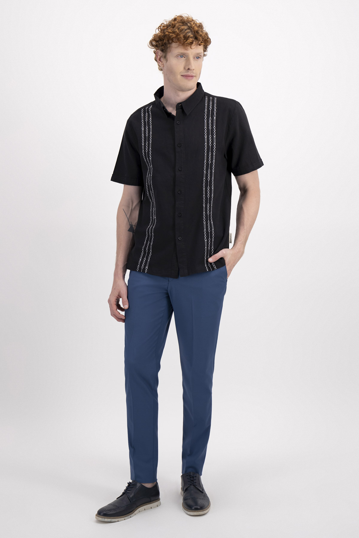 GUAYABERA CASUAL CONTEMPORARY FIT GUAYAHABANA image number 3