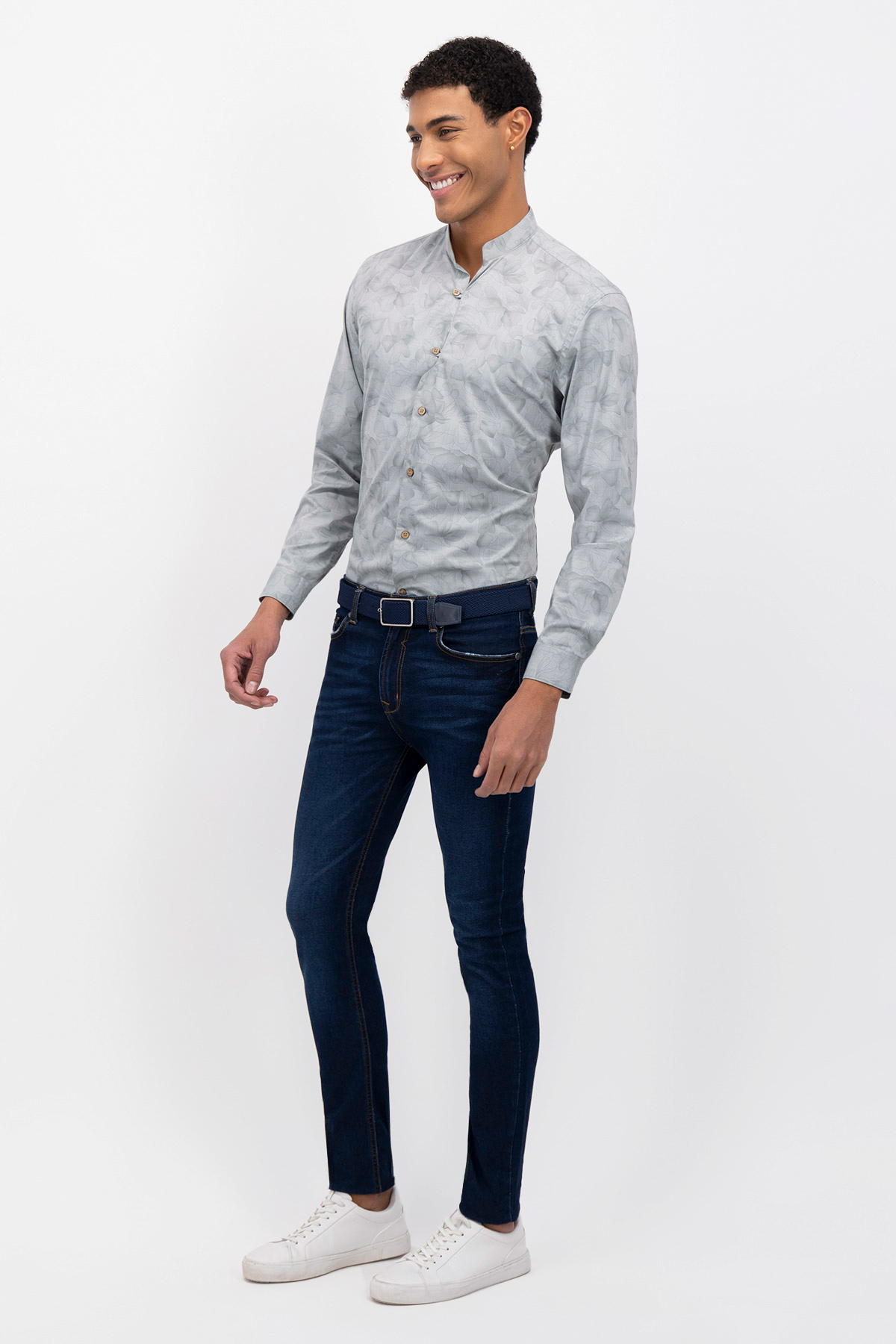 CAMISA CASUAL TLAOLLI SLIM FIT MENS FASHION image number 2
