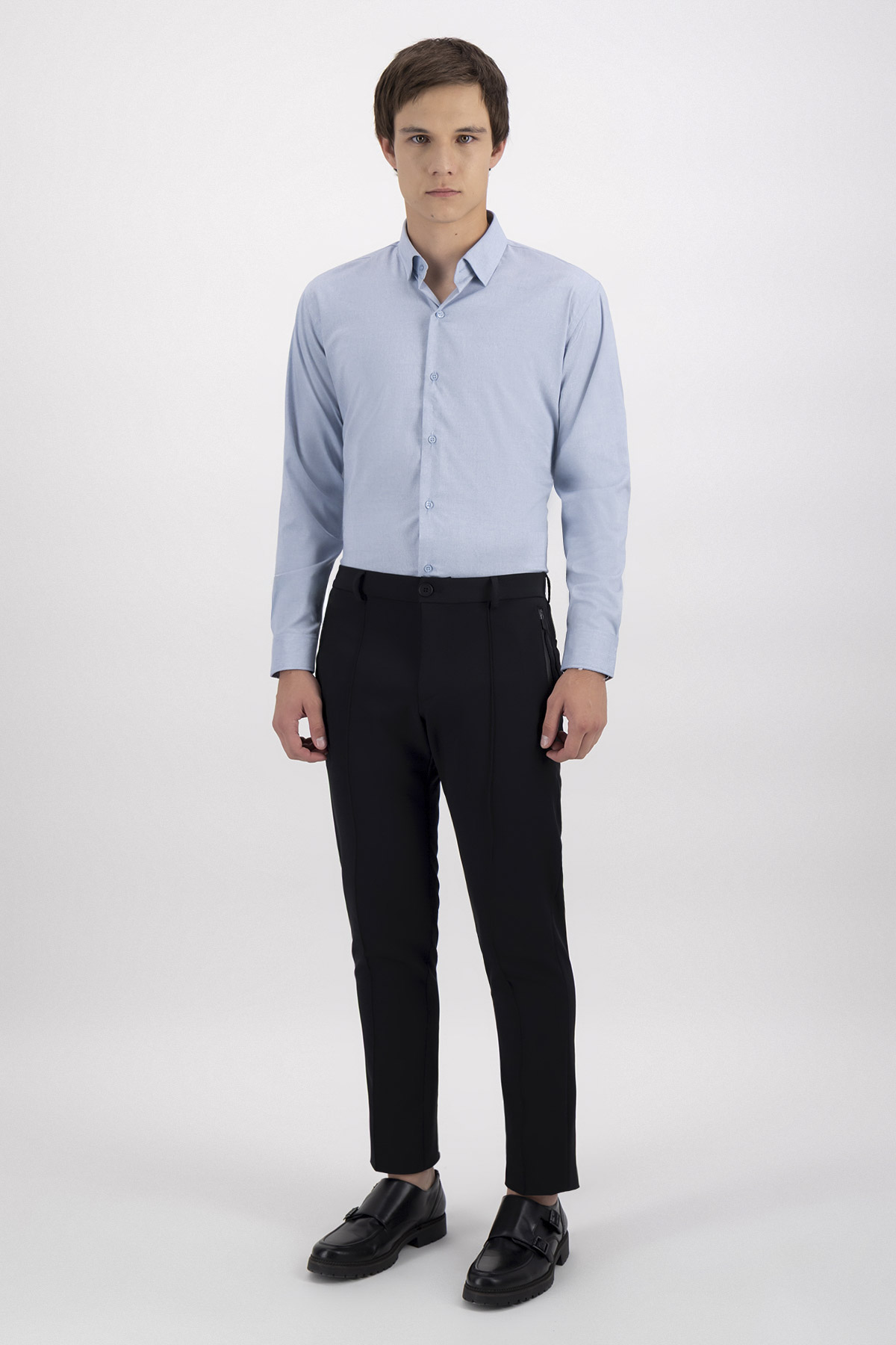 Camisa Formal Milk Touch Slim Fit image number 3