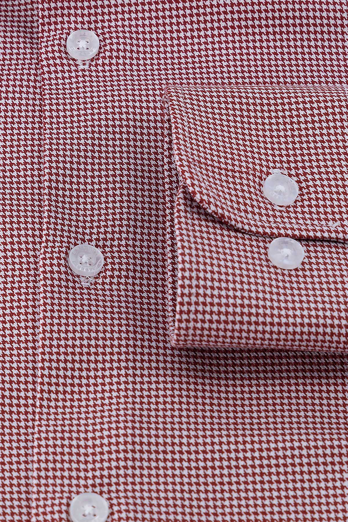 CAMISA  CASUAL TENCEL EASY FRY  GUINDA CONTEMPORARY FIT  LAMBERTI image number 3