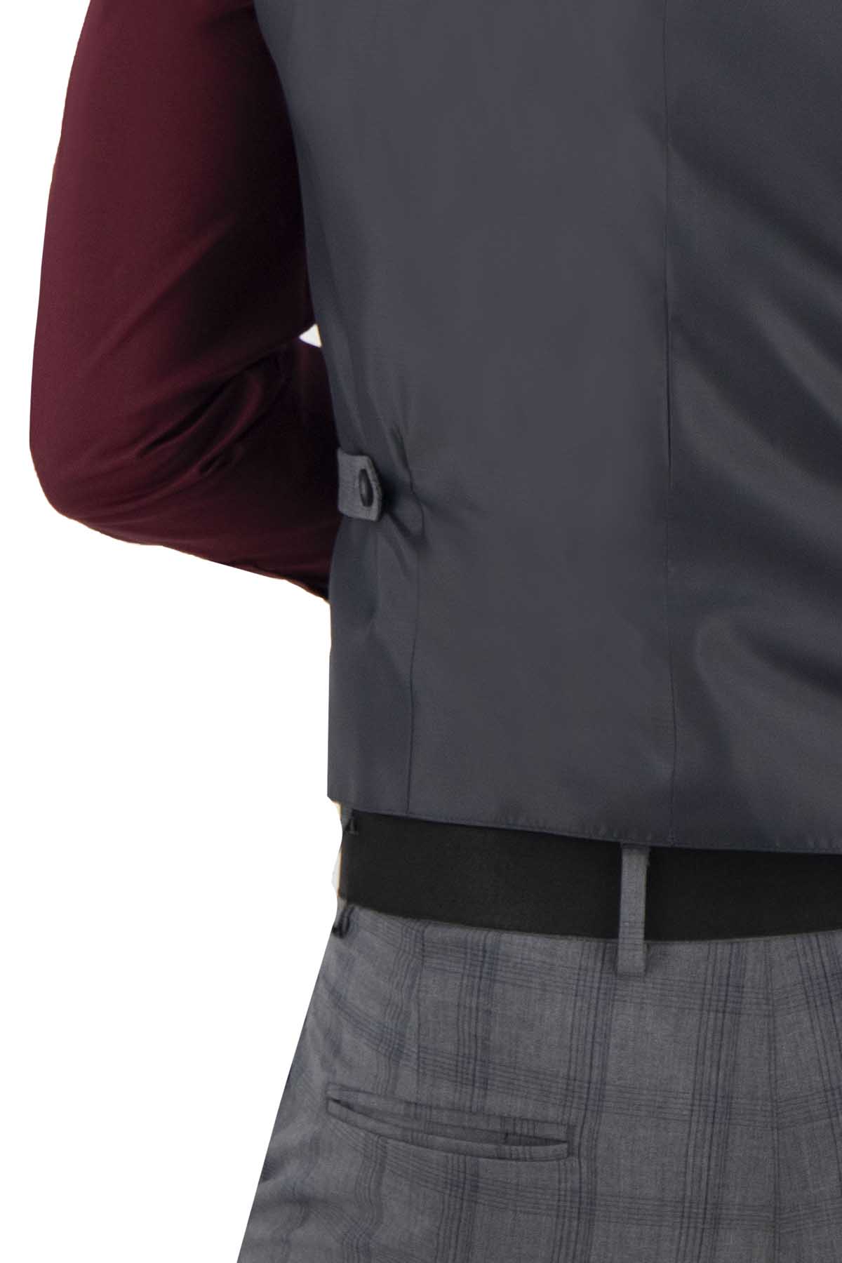 CHALECO VESTIR GRIS OXFORD SLIM FIT LMENTAL image number 3
