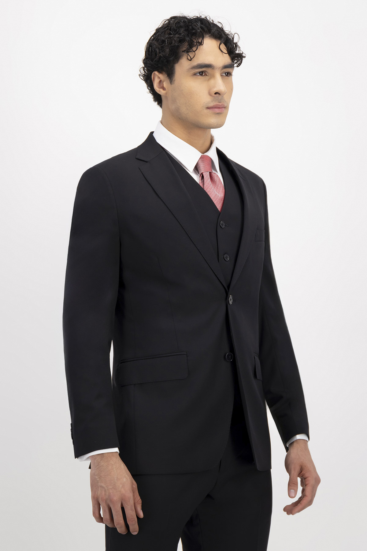 TRAJE TRÍO FRESCO DI LANA CONTEMPORARY FIT LAMBERTI image number 1