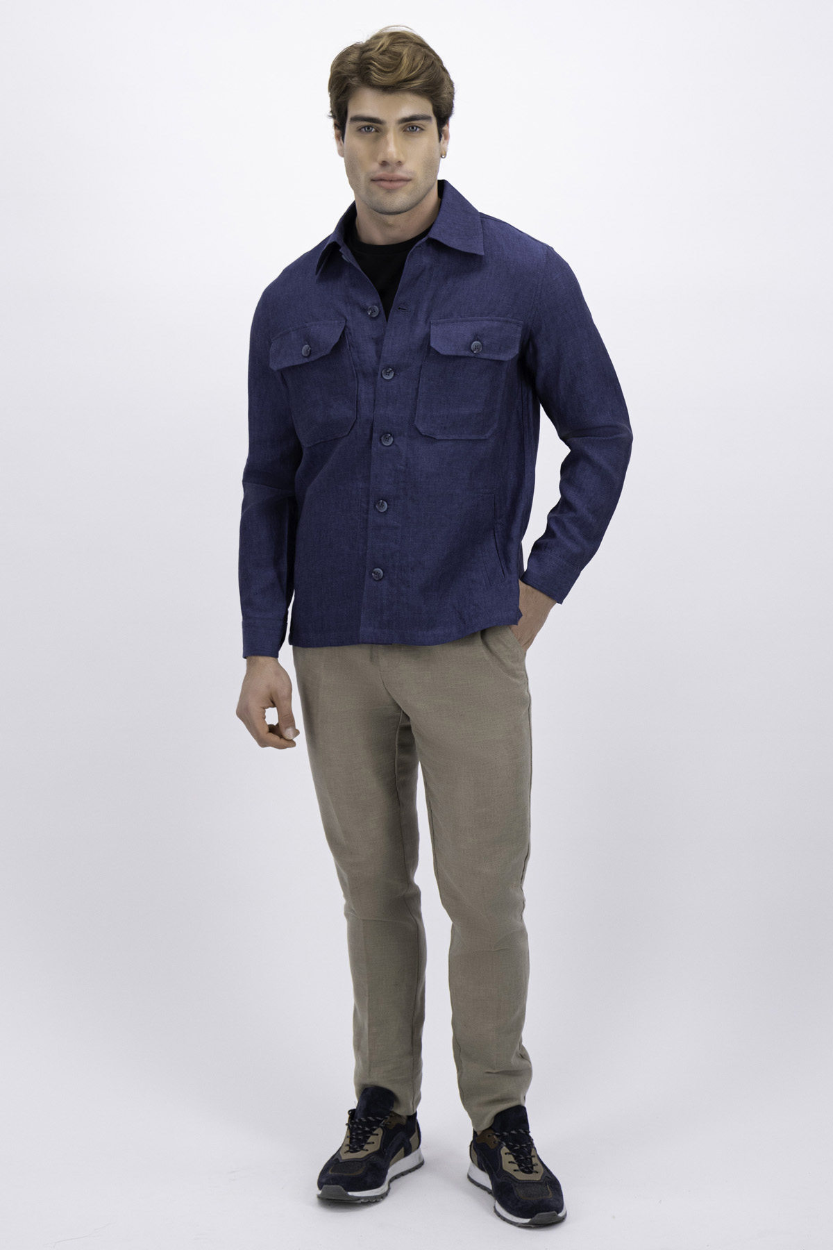 CAMISOLA AZUL ÍNDIGO SLIM FIT LMENTAL image number null