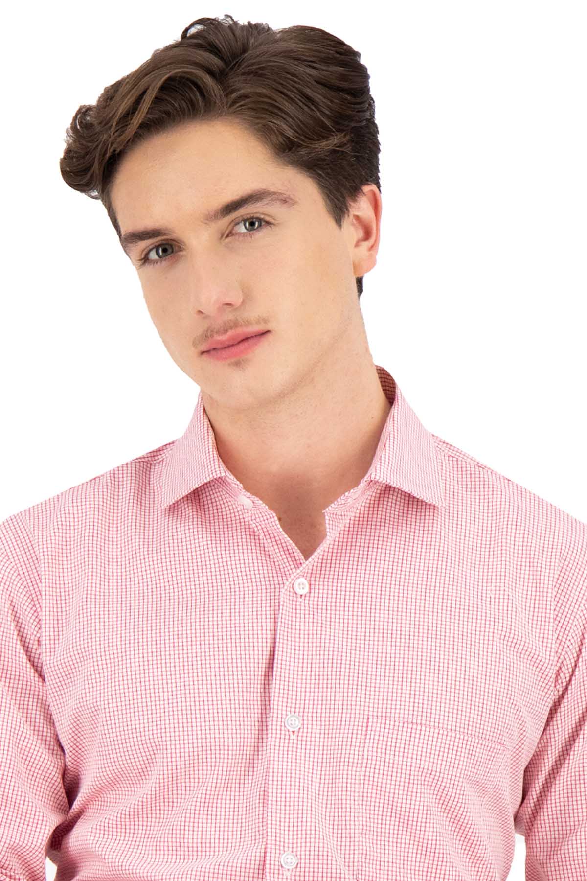 CAMISA VESTIR ROJA CONTEMPORARY FIT SONNETI UO image number 1