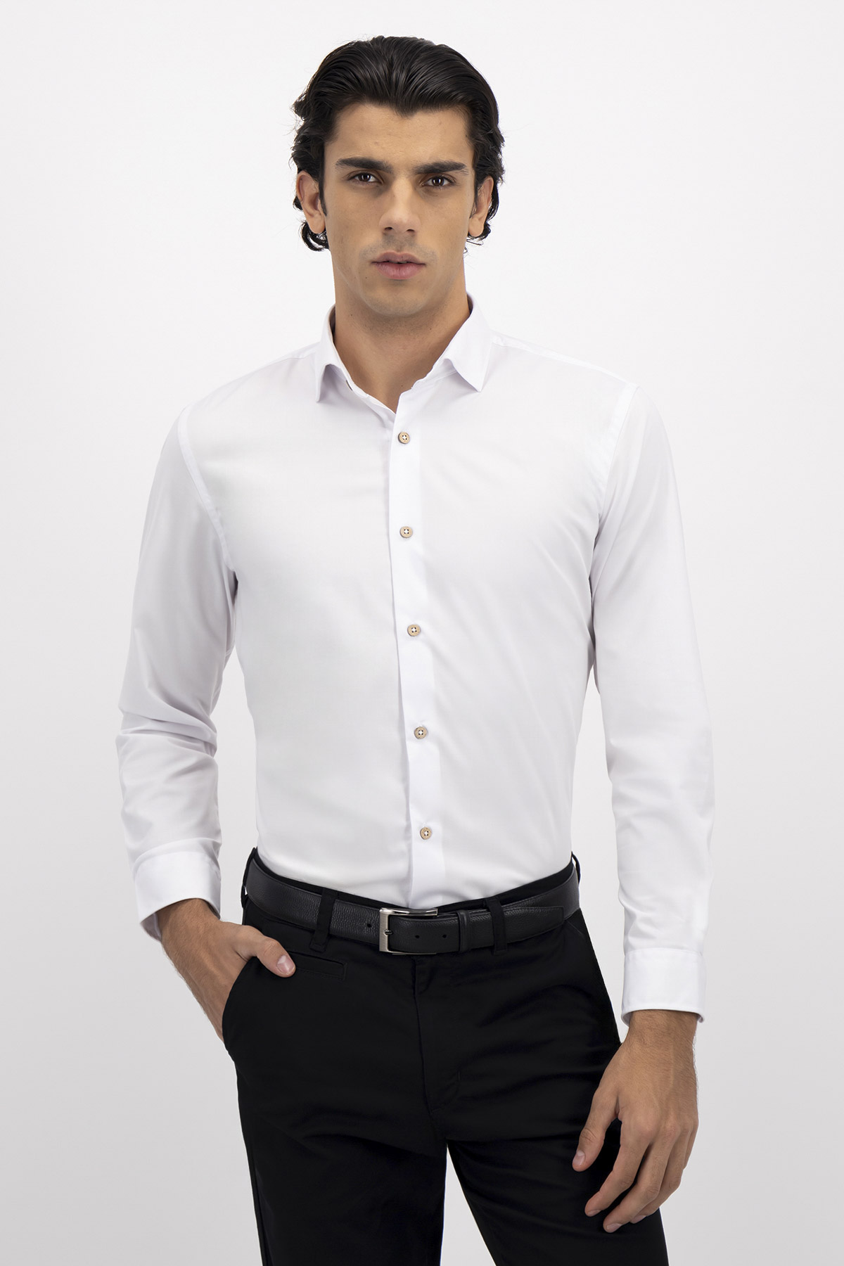 CAMISA FORMAL TLAOLLI SLIM FIT MENS FASHION