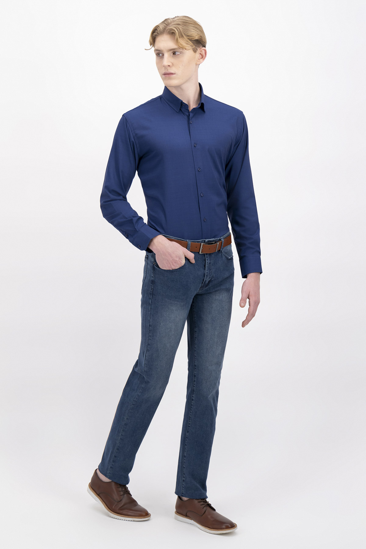 CAMISA FORMAL BAMBOO FIBER SLIM FIT LMENTAL image number 3