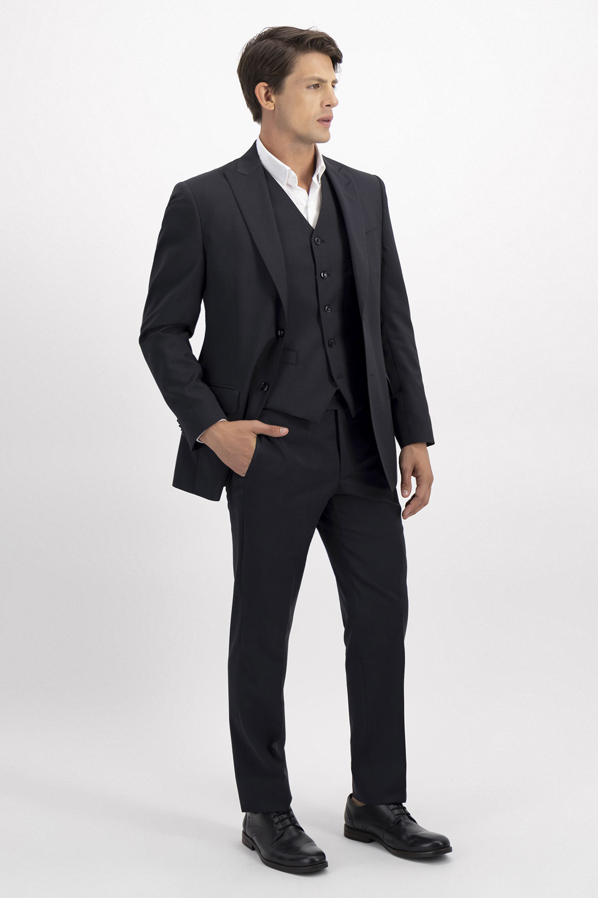 TRAJE TRÍO FRESCO DI LANA CONTEMPORARY FIT LAMBERTI