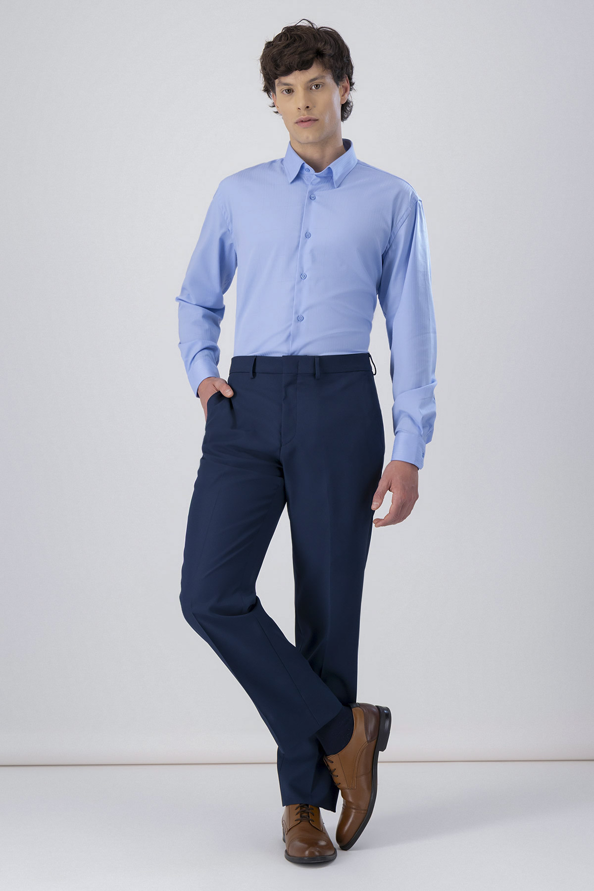 Camisa Formal Milk Touch Slim Fit