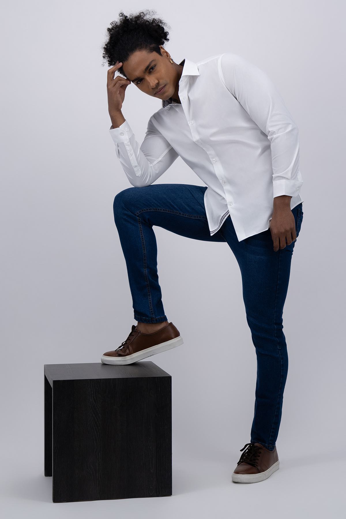 CAMISA VESTIR BLANCA SLIM FIT image number 0