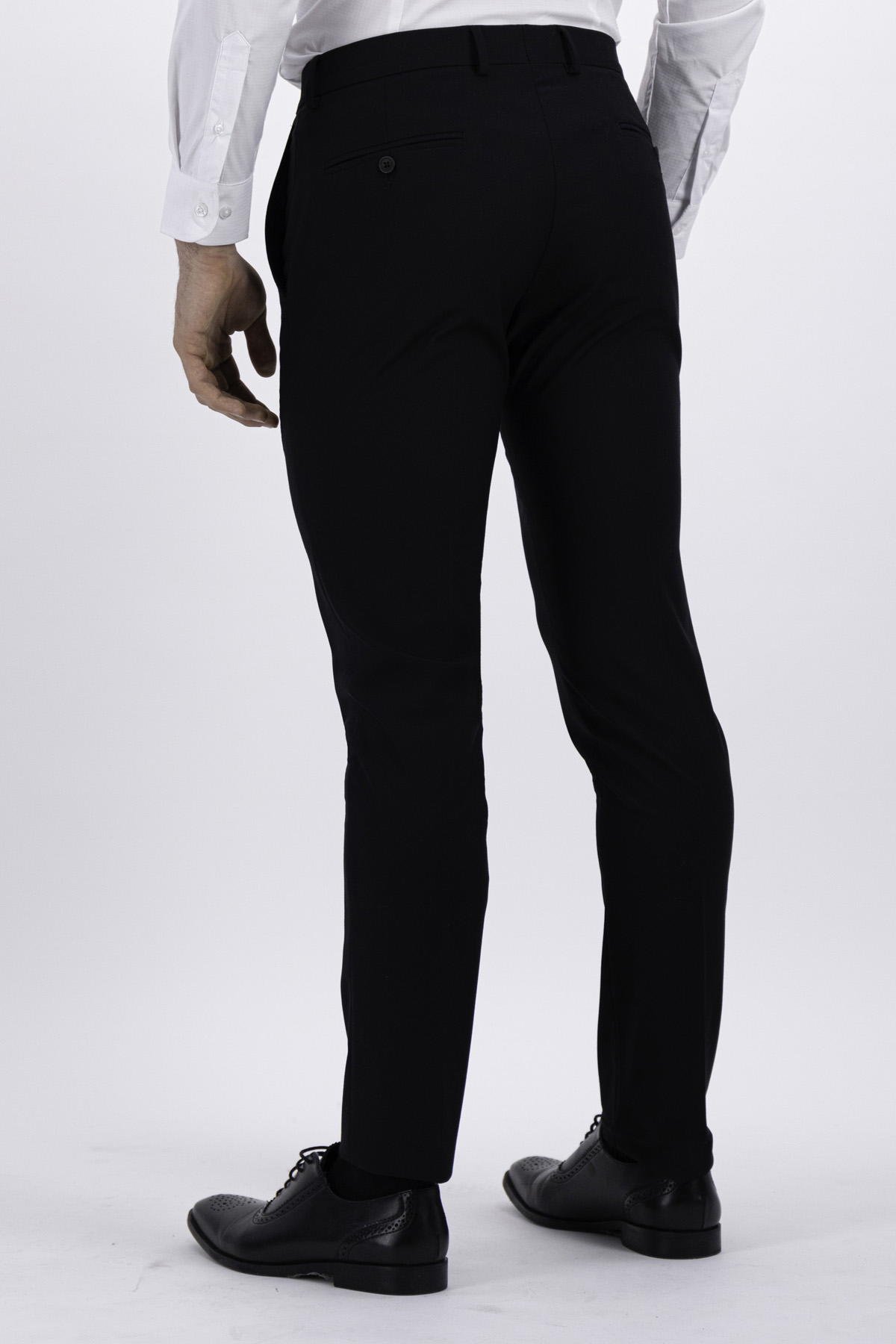 PANTALÓN SEPARATE BAMBOO FIBER NEGRO SLIM FIT LMENTAL image number 2