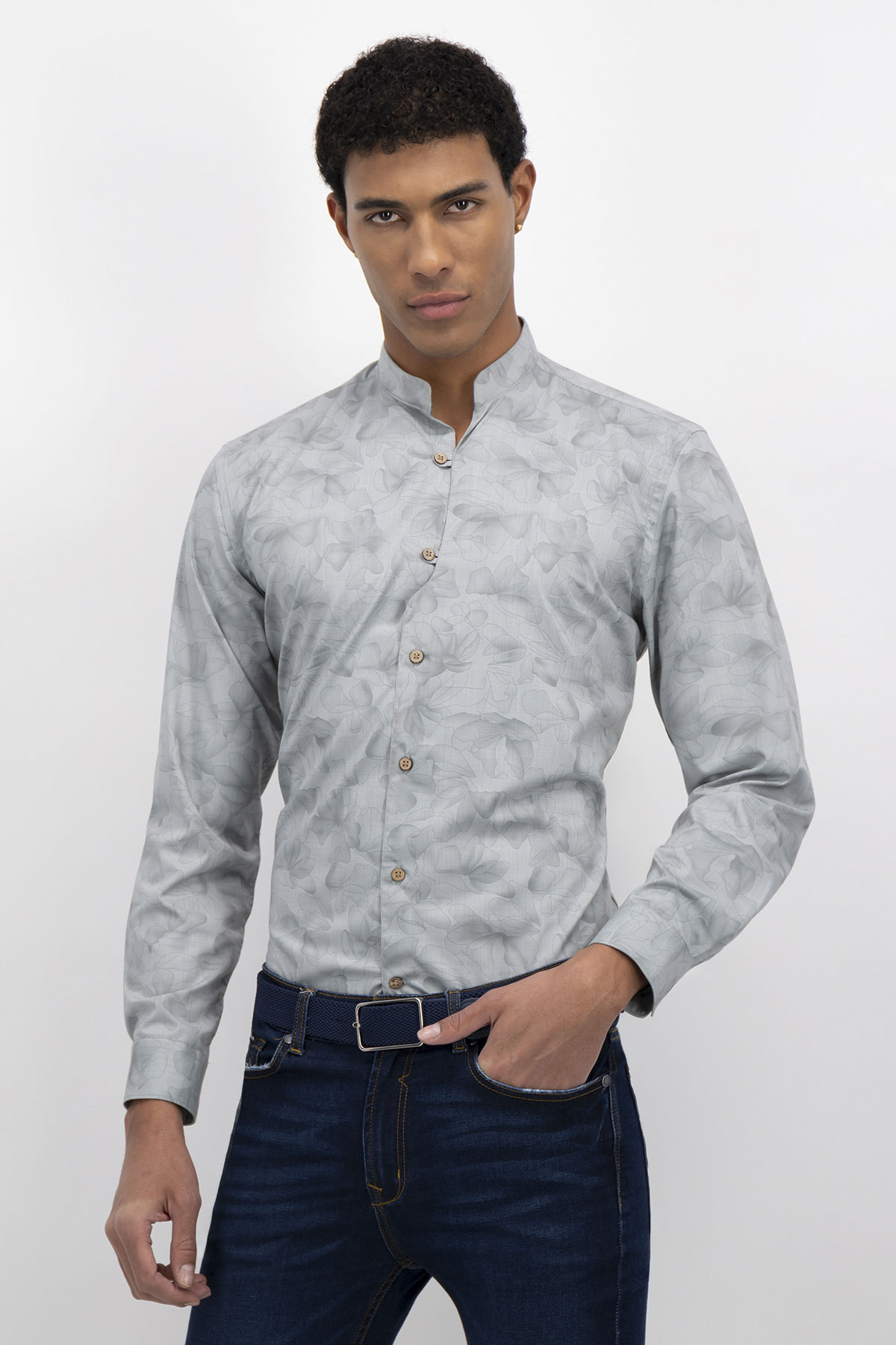 CAMISA CASUAL TLAOLLI SLIM FIT MENS FASHION image number 0
