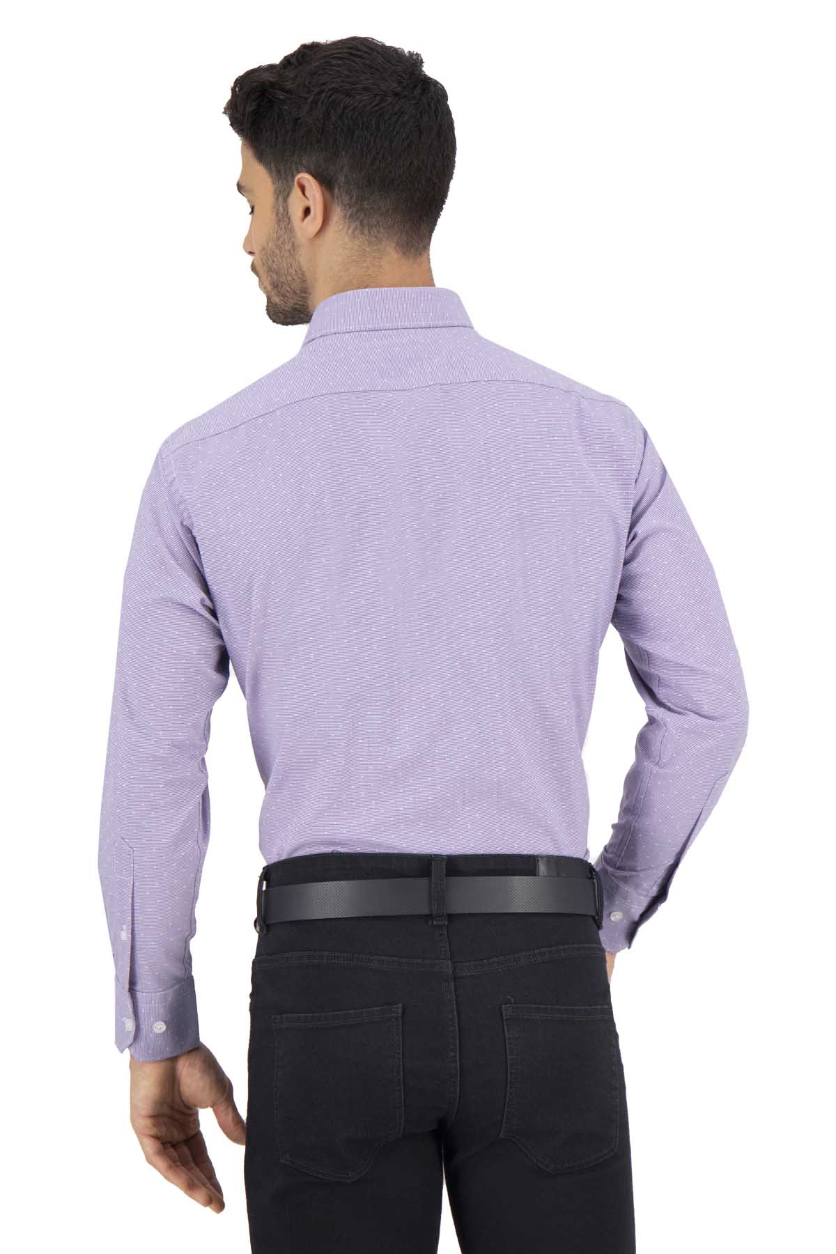 CAMISA VESTIR MORADA CONTEMPORARY FIT SONNETI UO image number 2