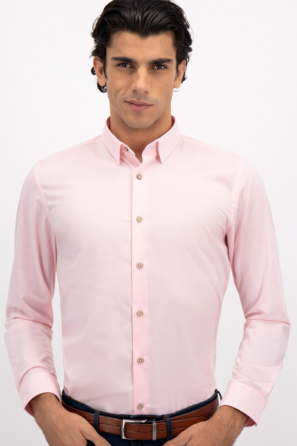 CAMISA FORMAL TLAOLLI SLIM FIT MENS FASHION