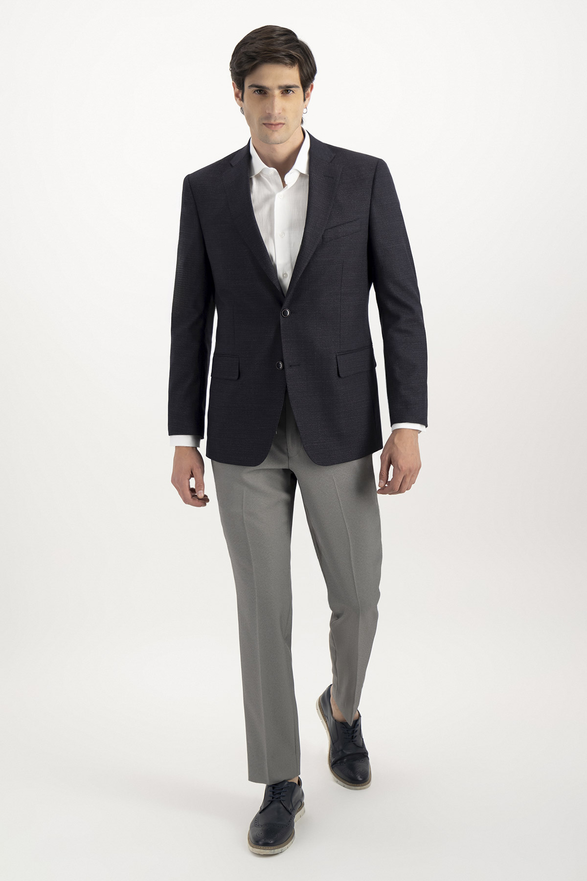 SACO CASUAL FRESCO DI LANA SLIM FIT LAMBERTI image number 2