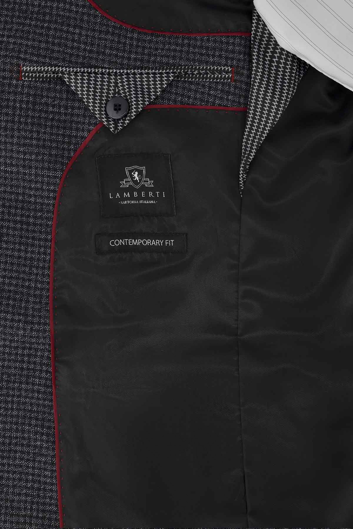 SACO CASUAL FRESCO DI LANA CONTEMPORARY FIT LAMBERTI image number 4
