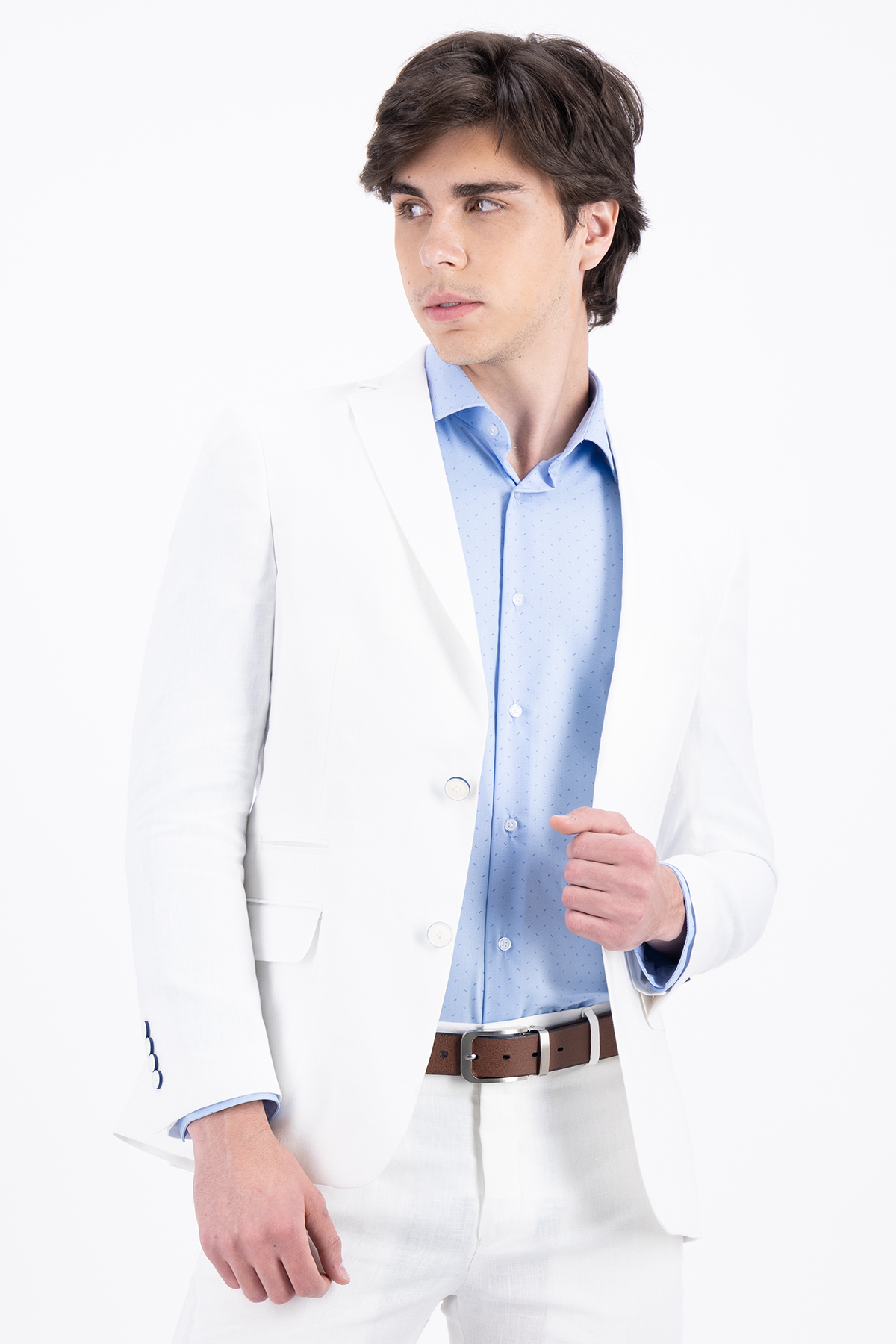 SACO SEPARATE BLANCO SLIM FIT LMENTAL image number 1
