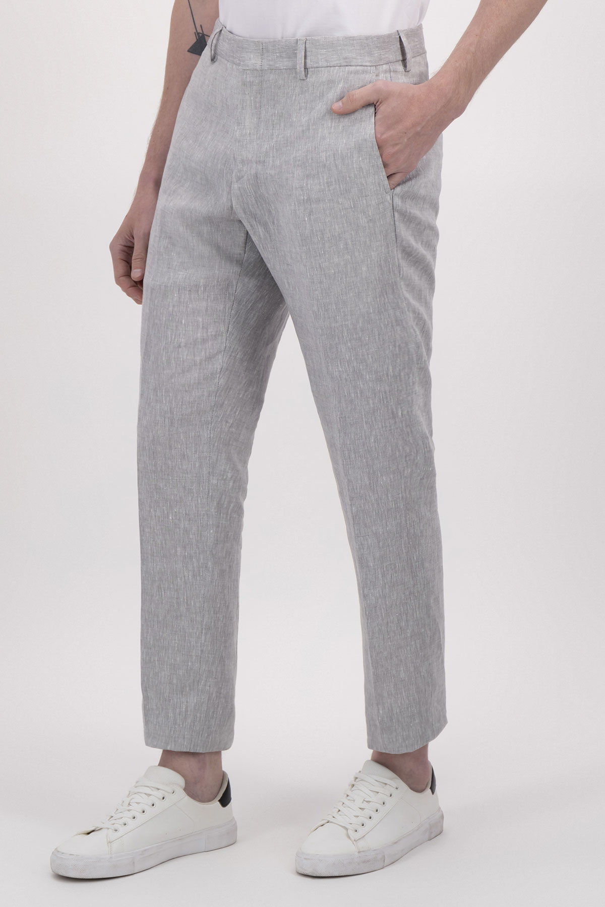 Pantalón Separate Caballero Formal Slim Fit Lino Lmental