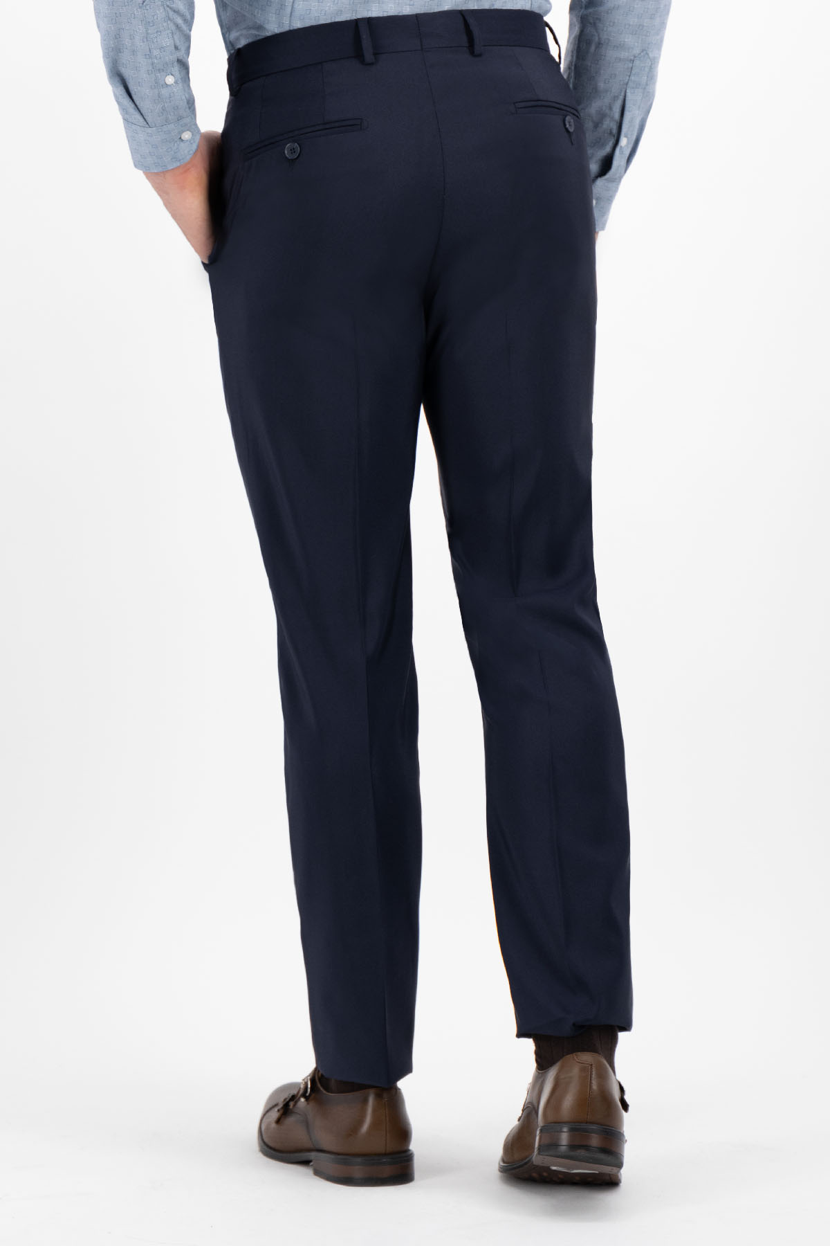 PANTALÓN AZUL MARINO MODERN FIT LAMBERTI image number 2