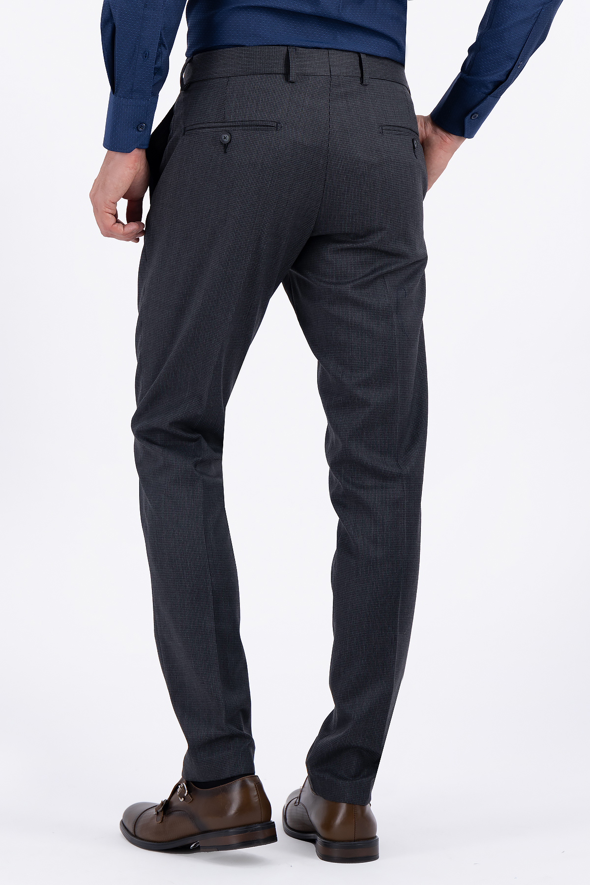 TRAJE GRIS OXFORD SLIM FIT LAMBERTI image number 3