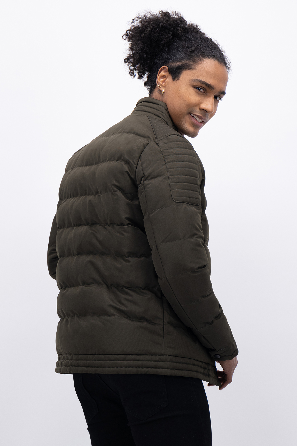 CHAMARRA VERDE OLVIDA SLIM FIT LMENTAL image number 3