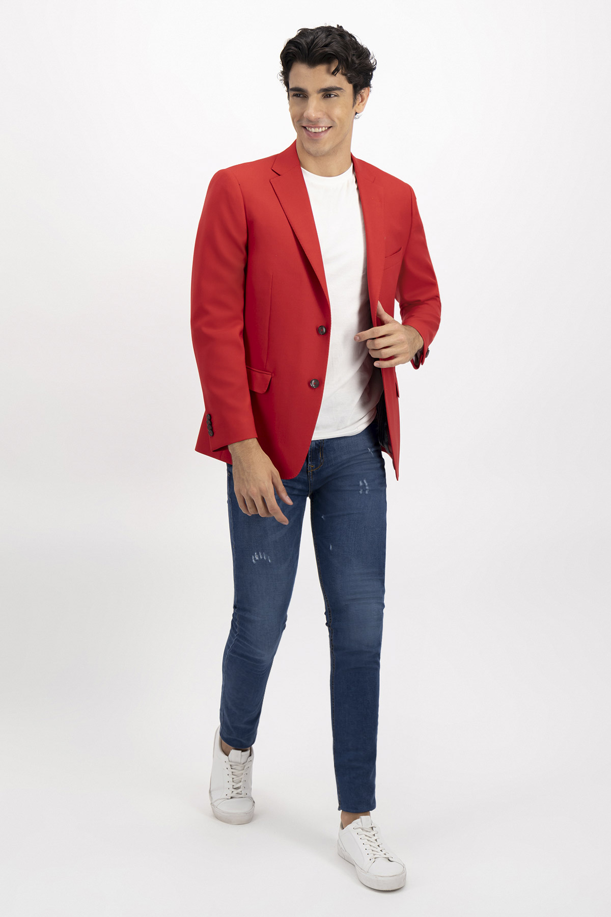 SACO CASUAL FRESCO DI LANA SLIM FIT LAMBERTI image number 2