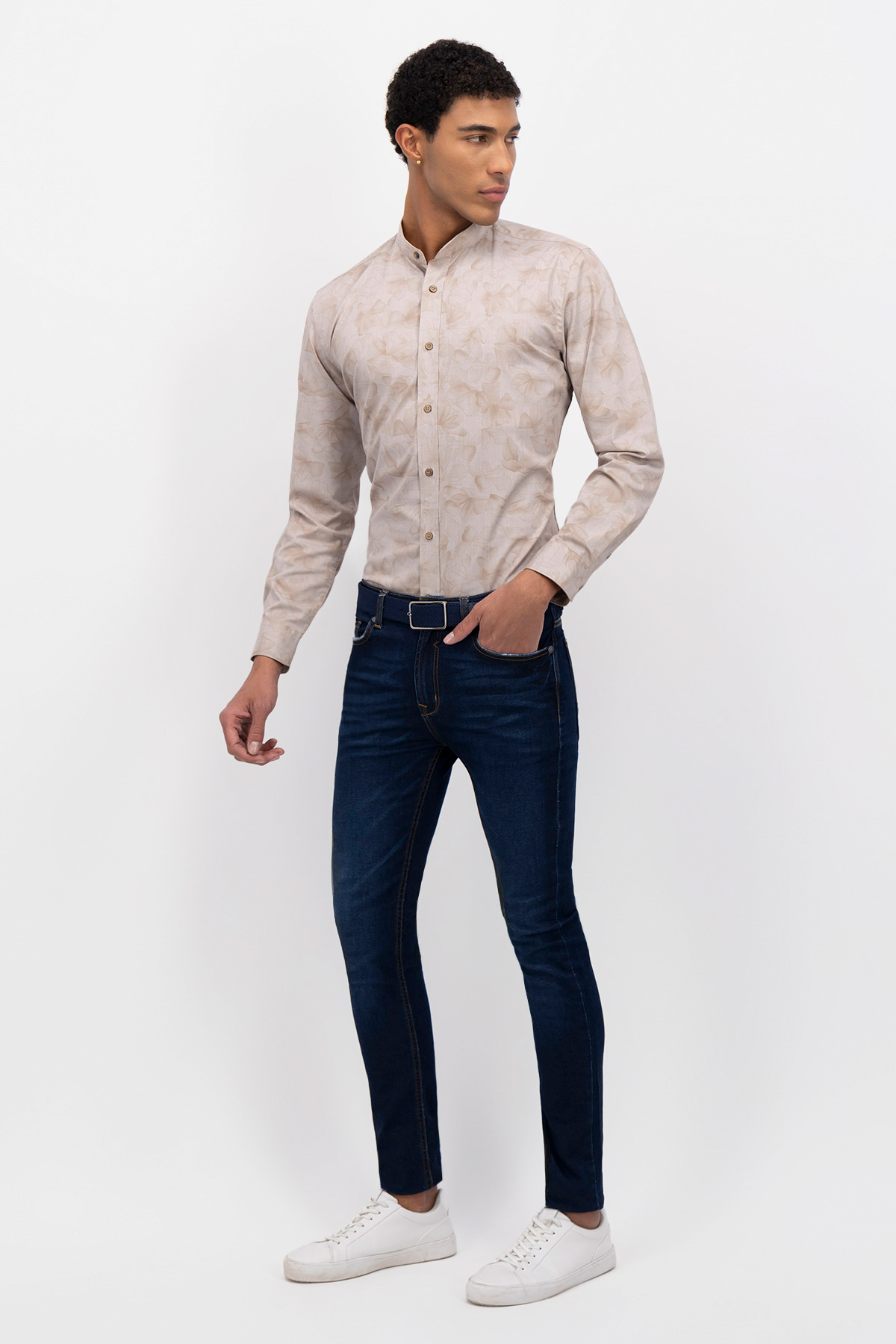 CAMISA CASUAL TLAOLLI SLIM FIT MENS FASHION image number 2
