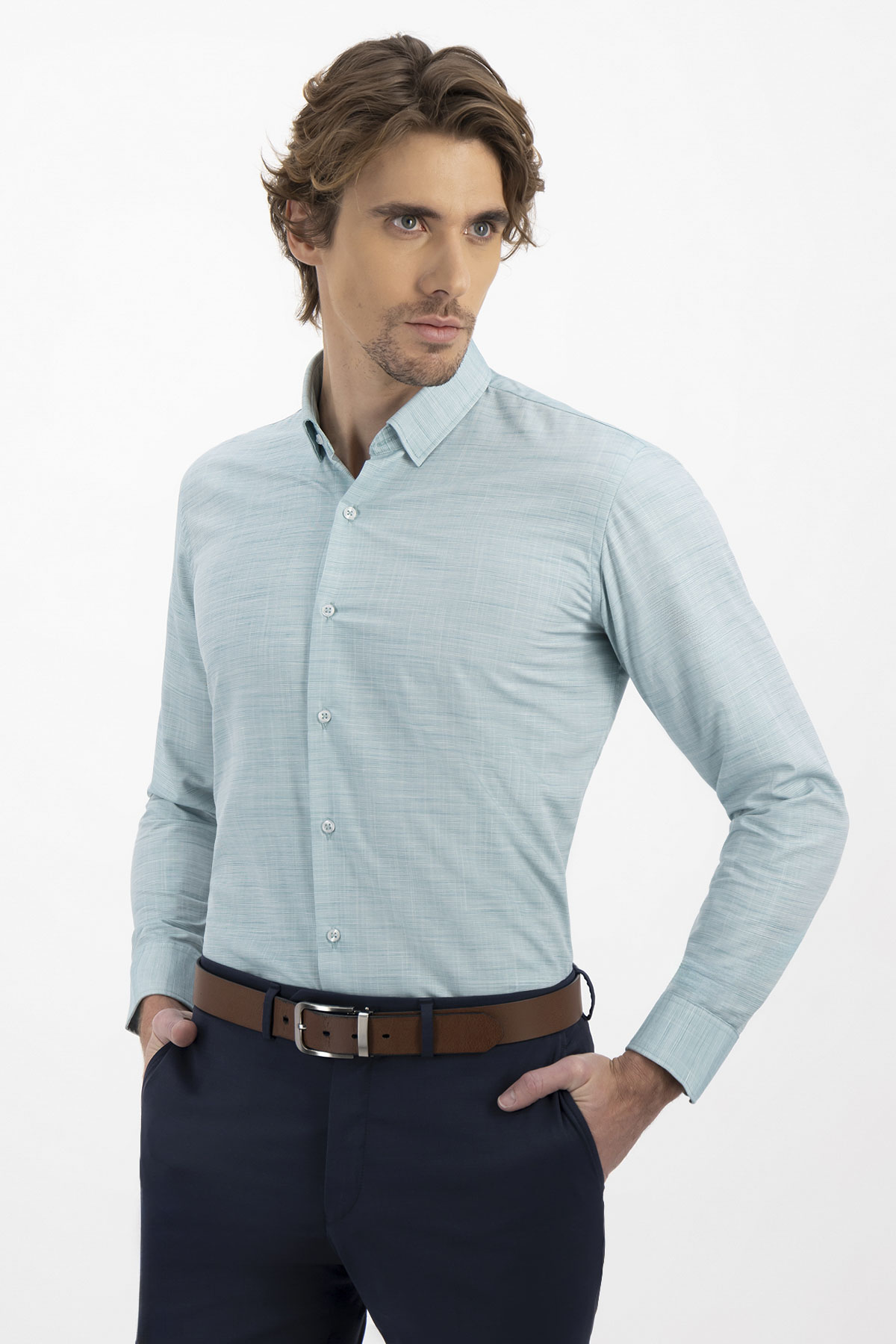 CAMISA FORMAL BAMBOO FIBER SLIM FIT LMENTAL image number null