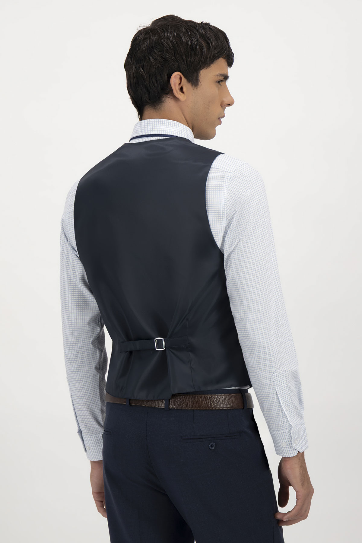 Traje Trio Contemporary Fit Fresco Di Lana Lamberti image number 4