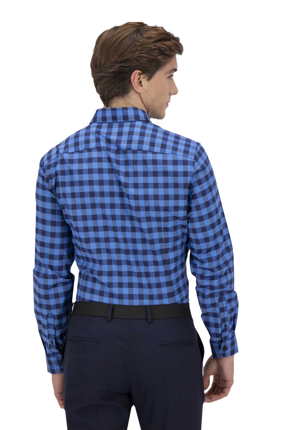 CAMISA CASUAL AZUL REY SLIM FIT LMENTAL image number 2