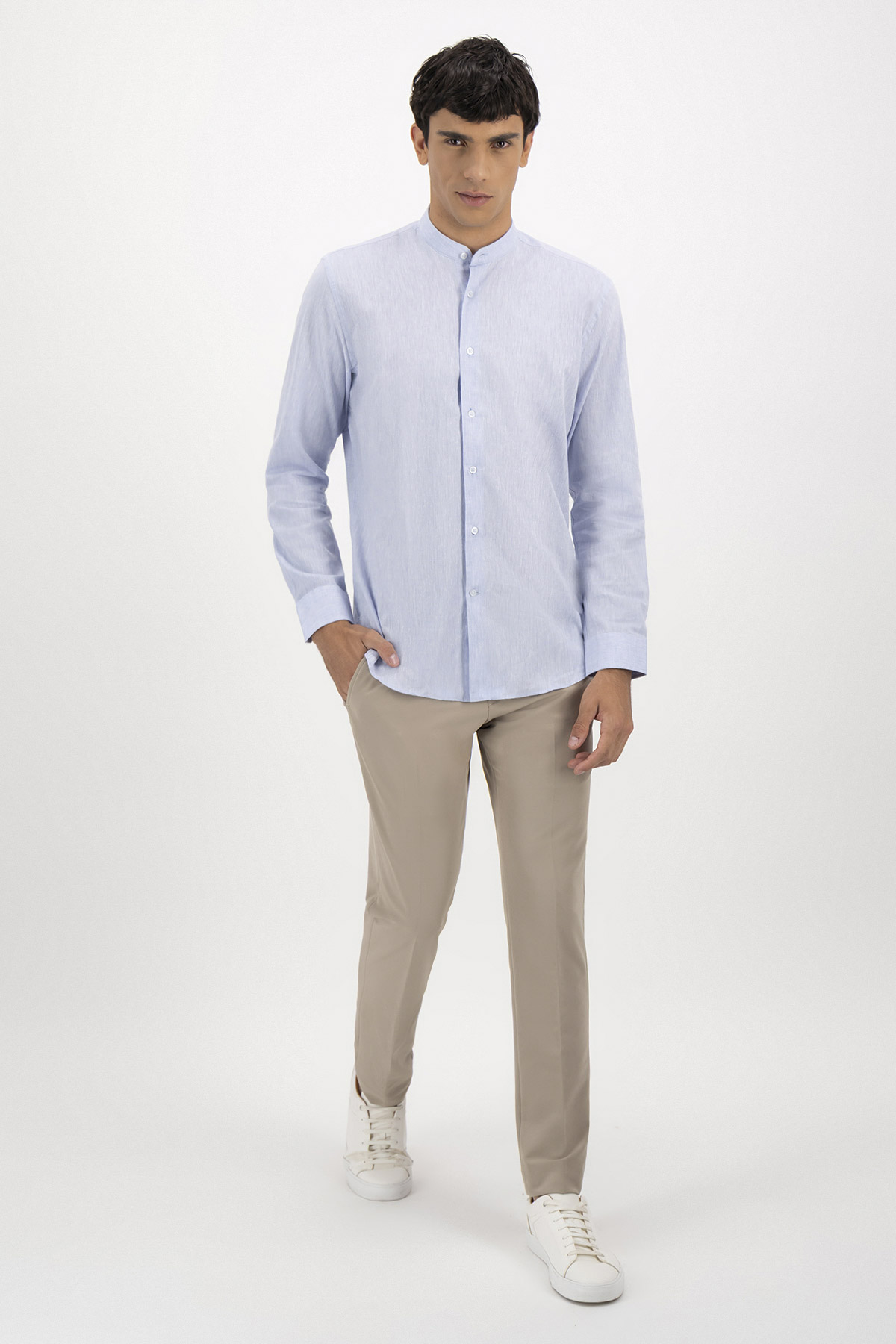 Camisa Casual Linen Slim Fit Lmental image number 3