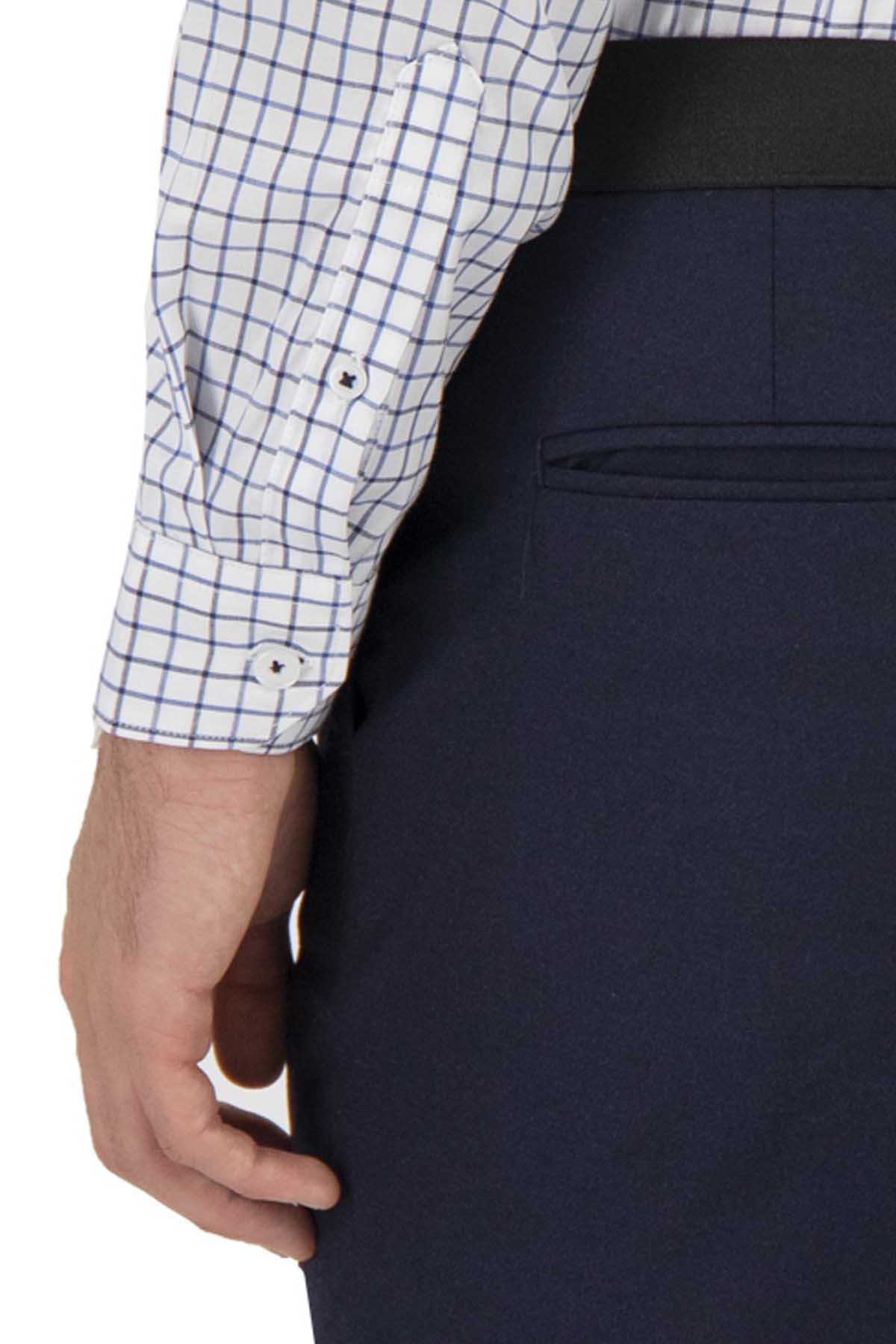 CAMISA CASUAL AZUL COBALTO SLIM FIT LMENTAL image number 4