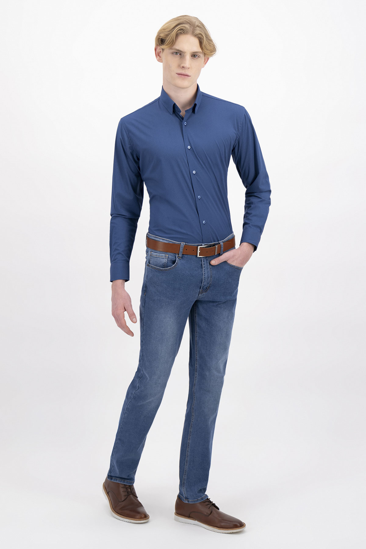 CAMISA FORMAL BAMBOO FIBER SLIM FIT LMENTAL image number 3