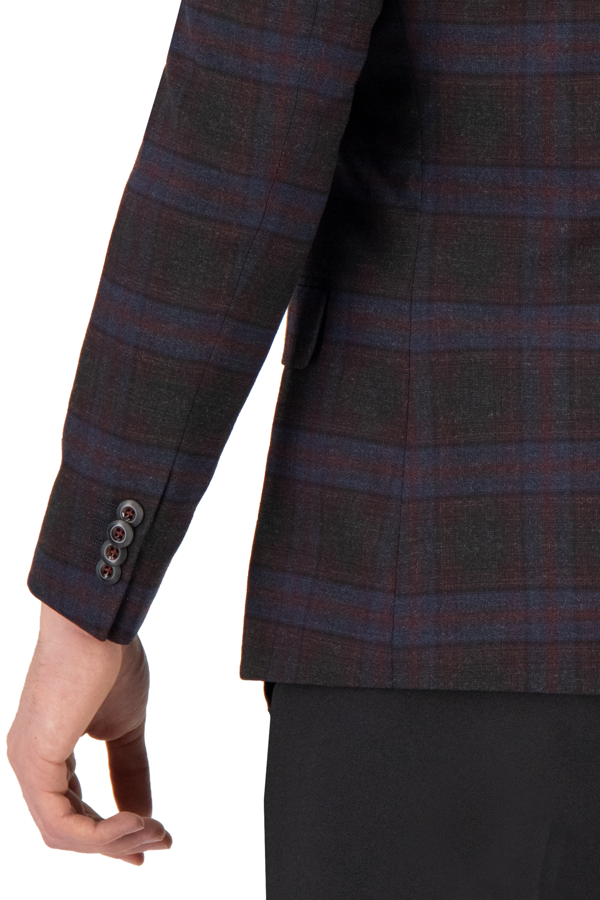 SACO SPORT AZUL MARINO SLIM FIT LAMBERTI image number 3