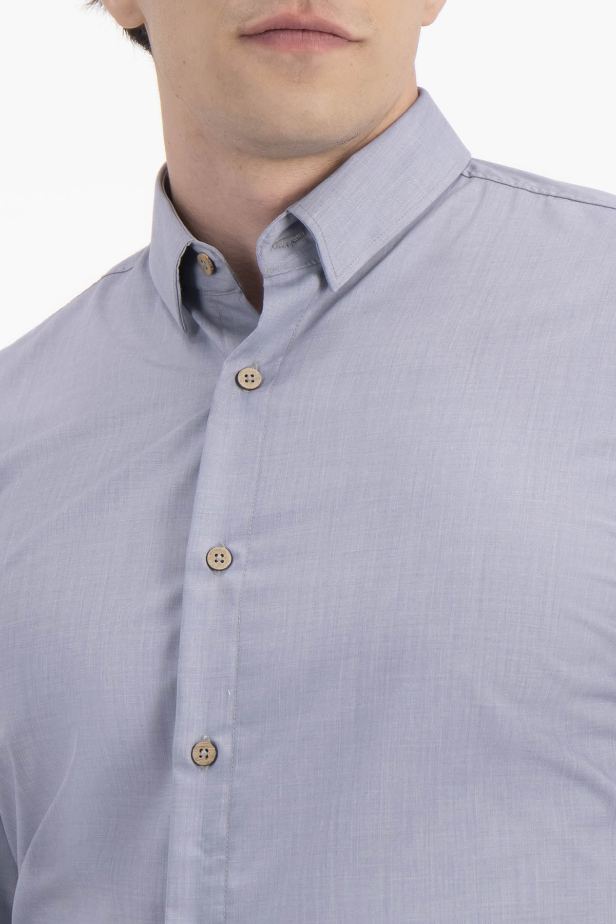CAMISA CASUAL TLAOLLI SLIM FIT MENS FASHION image number 2
