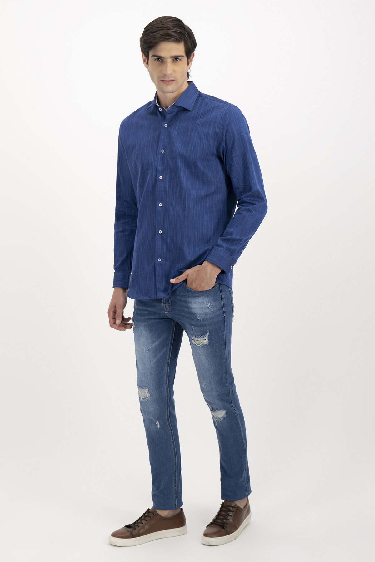 CAMISA CASUAL SLIM FIT LMENTAL image number 3