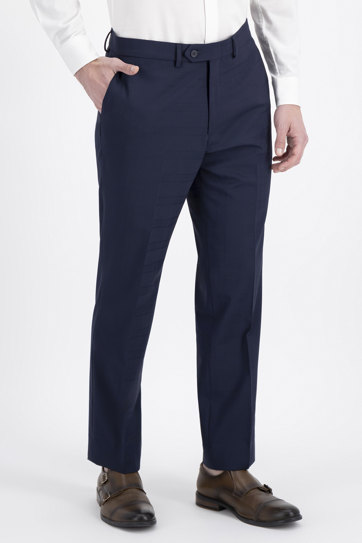 TRAJE FRESCO DI LANA CONTEMPORARY FIT LAMBERTI image number 4