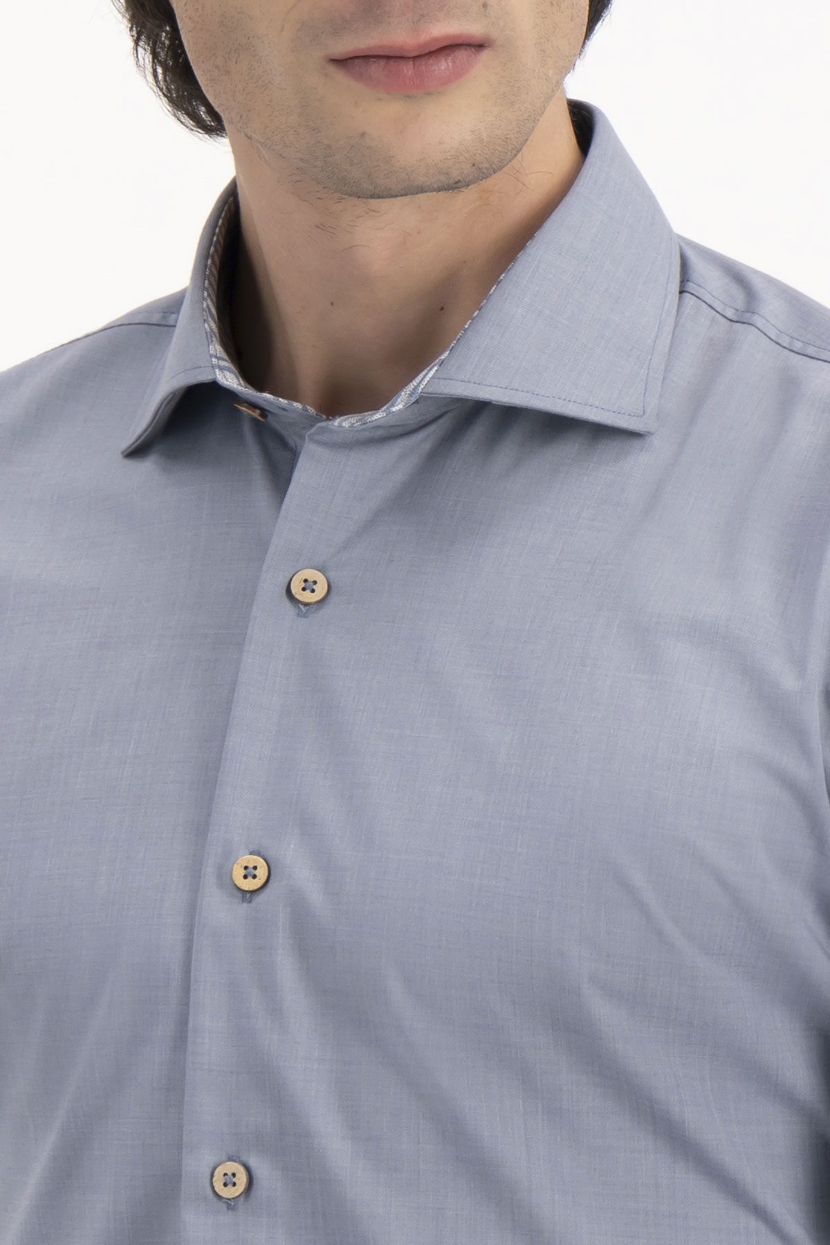 CAMISA CASUAL TLAOLLI SLIM FIT MENS FASHION image number 2
