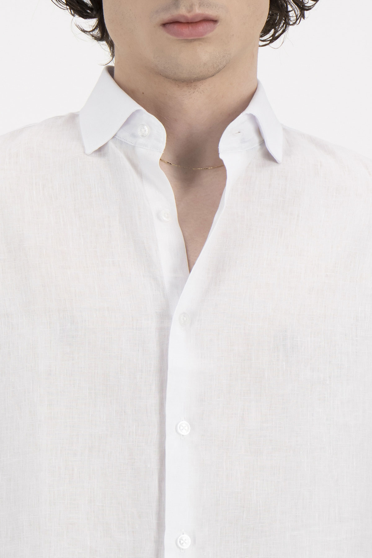 Camisa Casual Linen Contemporary Fit Lamberti image number 2