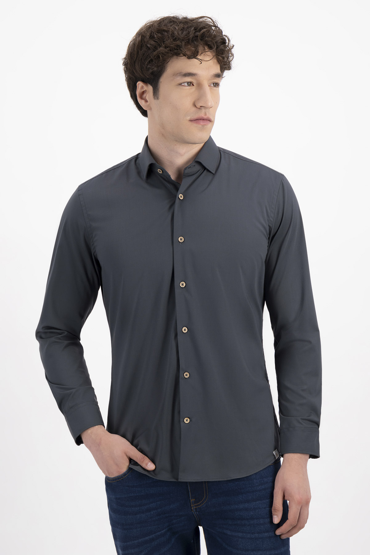 CAMISA CASUAL TLAOLLI SLIM FIT MENS FASHION