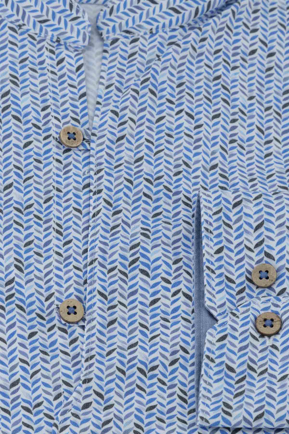 CAMISA CASUAL TLAOLLI SLIM FIT MENS FASHION image number 4