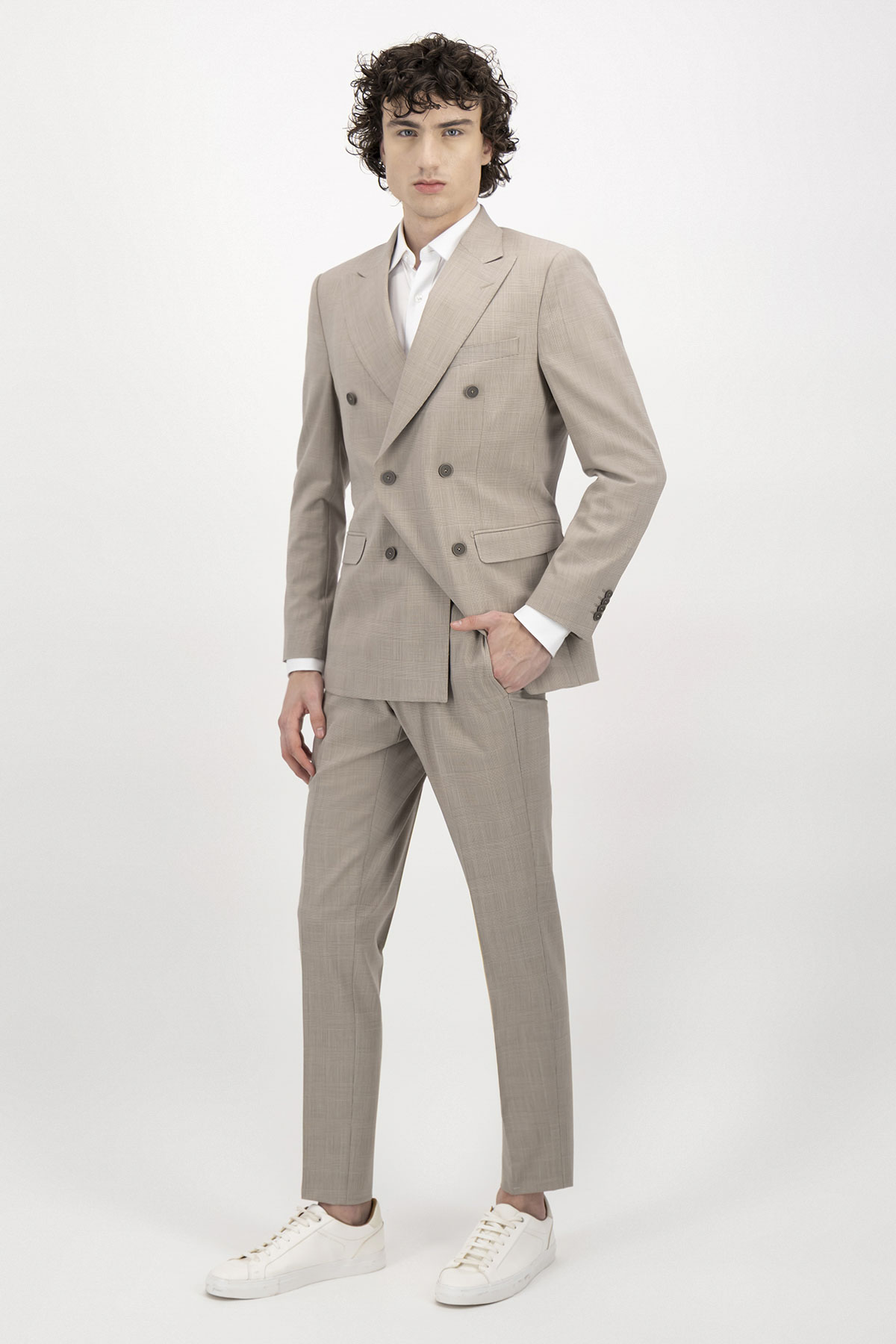 Traje Fresco Di Lana Slim Fit Lamberti