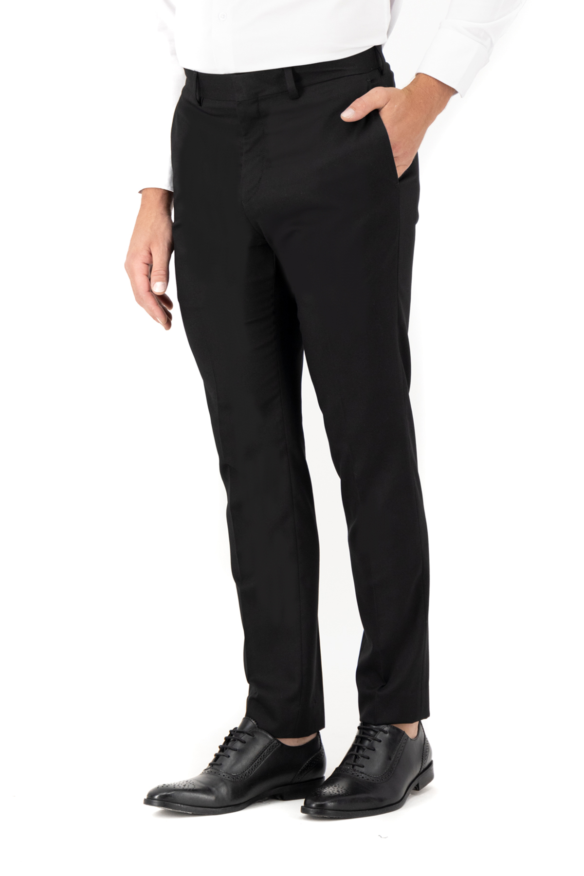 PANTALÓN VESTIR NEGRO SLIM FIT LMENTAL image number 1