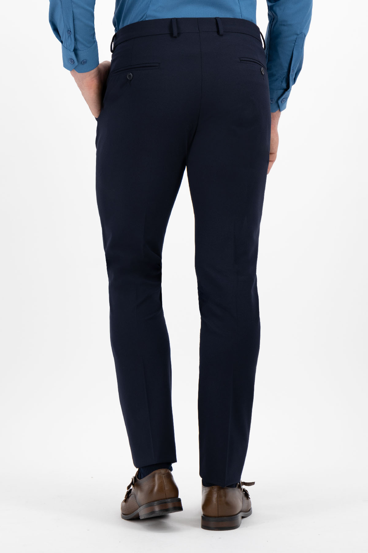 PANTALÓN SEPARATE AZUL MARINO SLIM FIT LMENTAL image number 2
