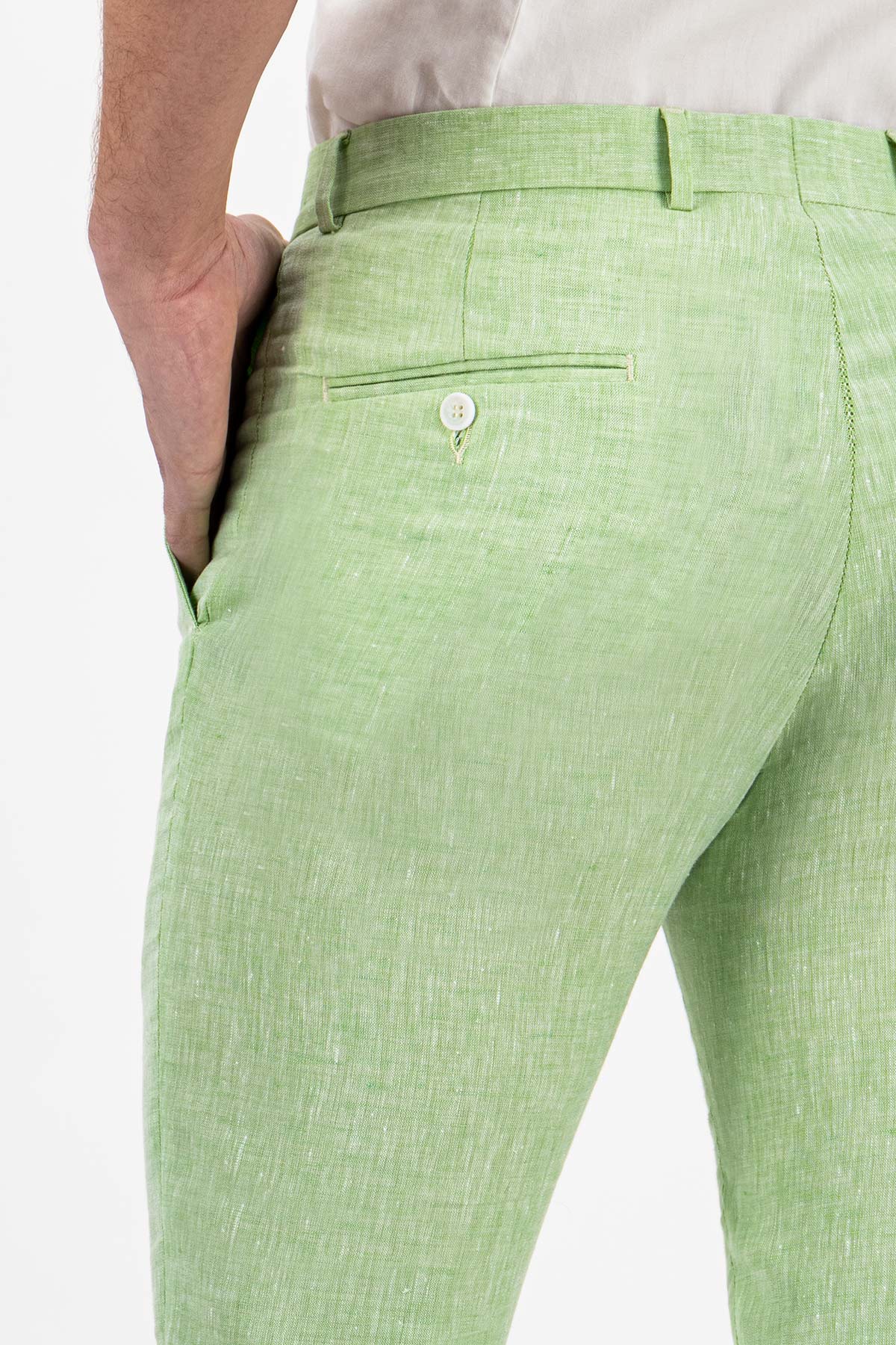 PANTALÓN SEPARATE VERDE VINTAGE SLIM FIT LMENTAL image number 3