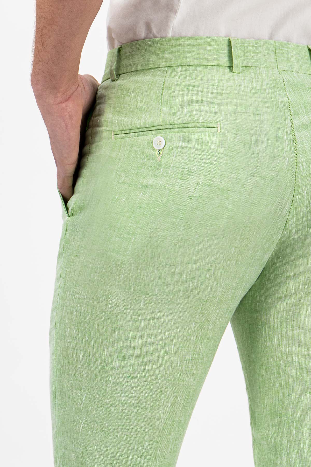 PANTALÓN SEPARATE VERDE VINTAGE SLIM FIT LMENTAL image number null